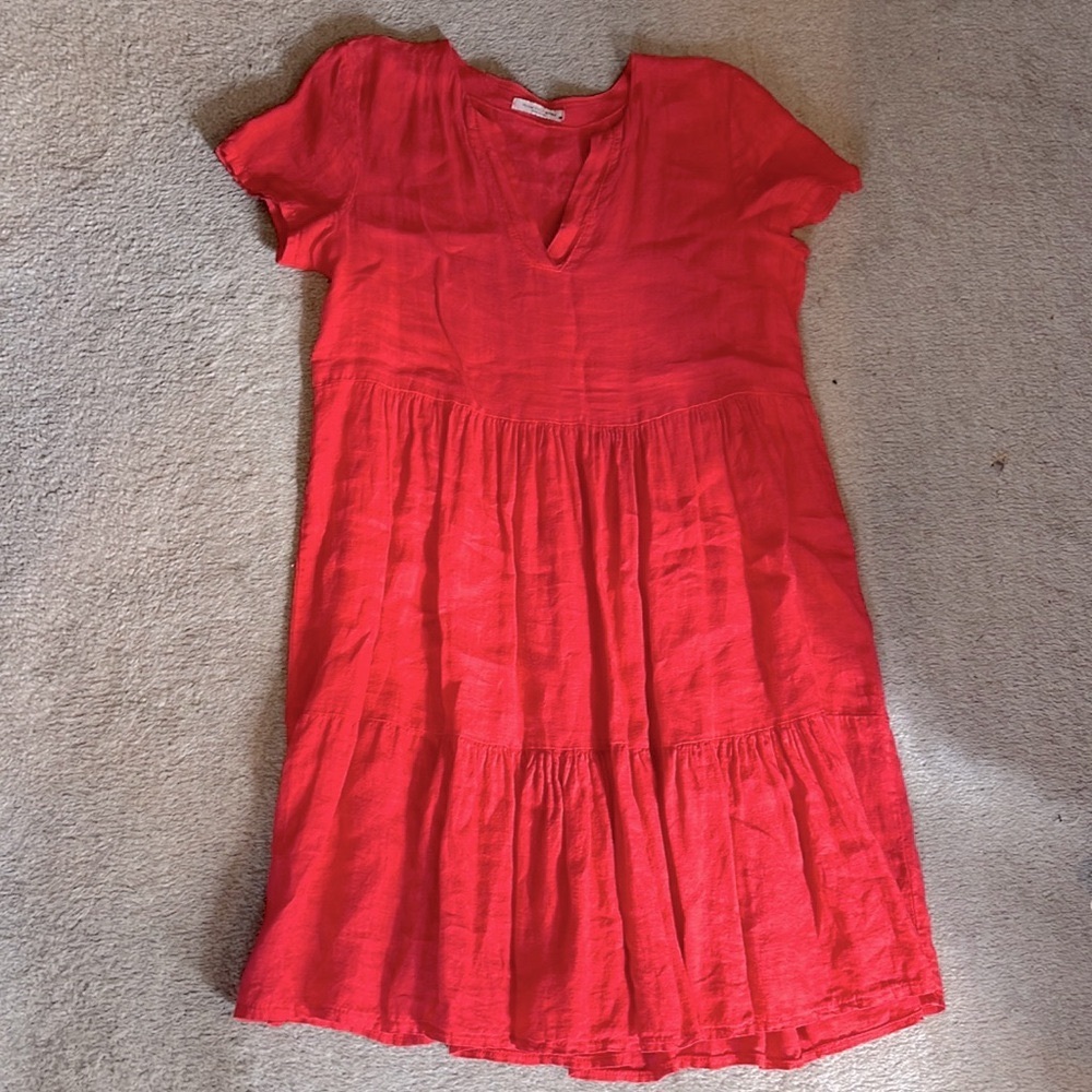 100% Linen Francesca Bettini babydoll dress M